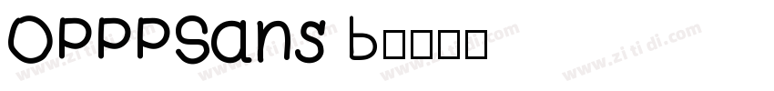 OPPPSans B字体转换